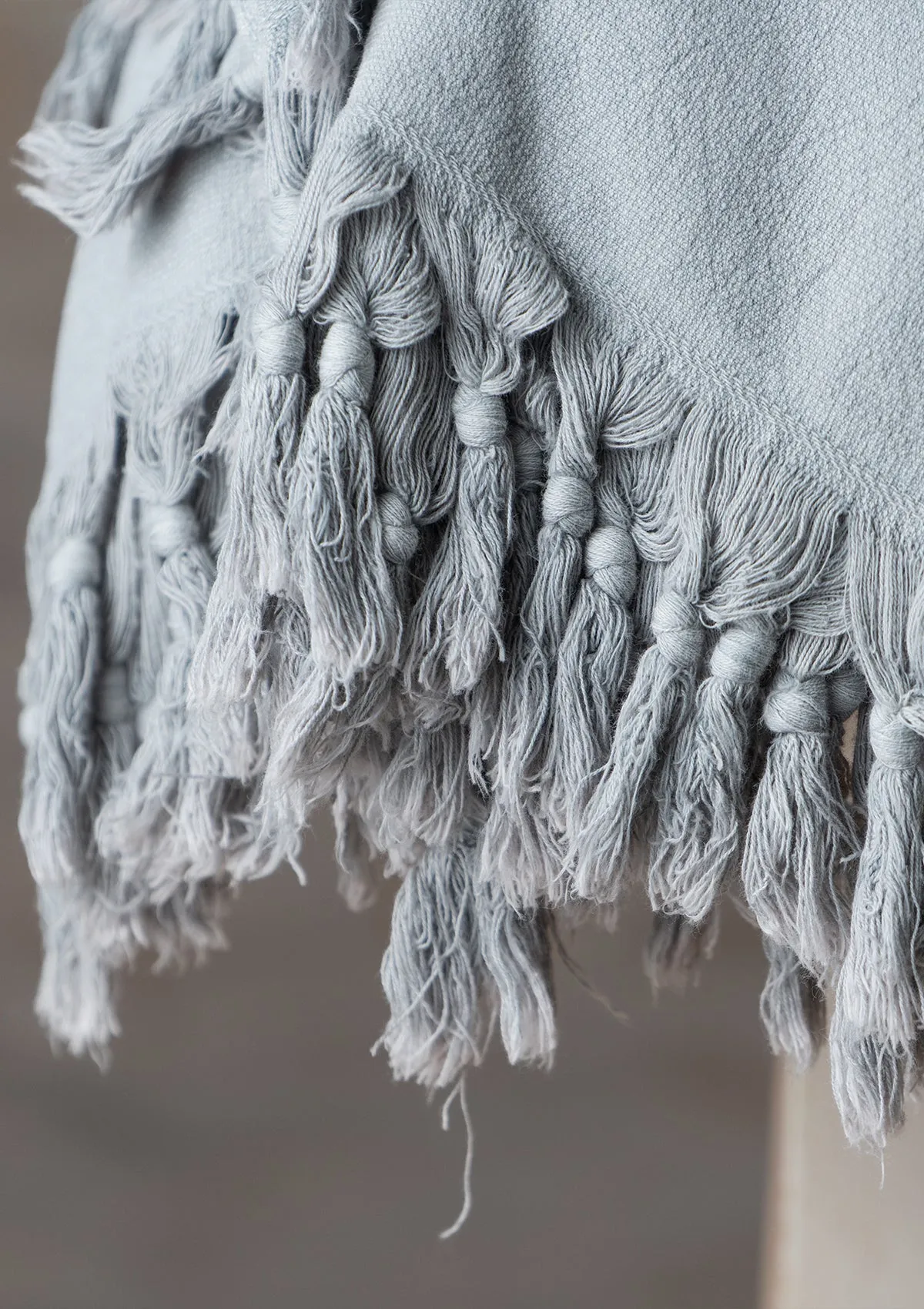 Pale Grey Vintage Wash Hand Towel