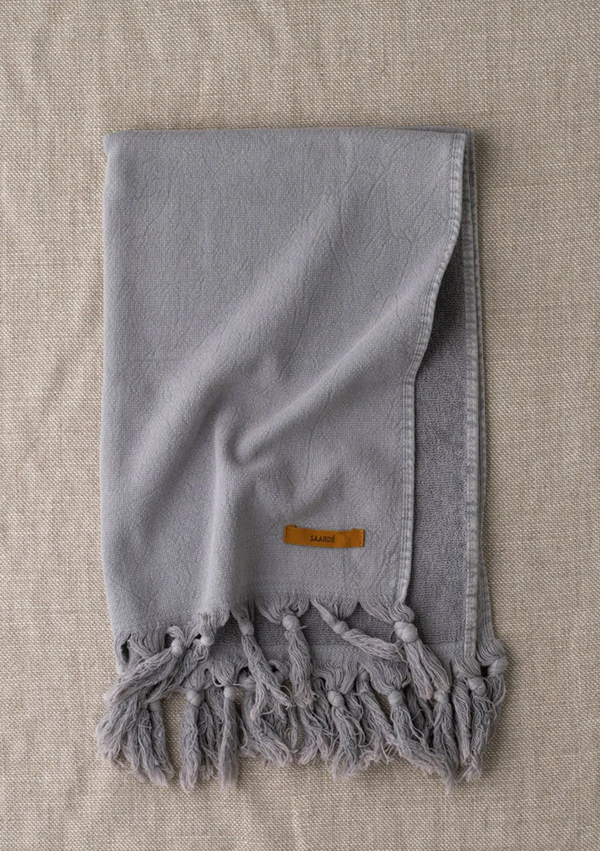 Pale Grey Vintage Wash Hand Towel