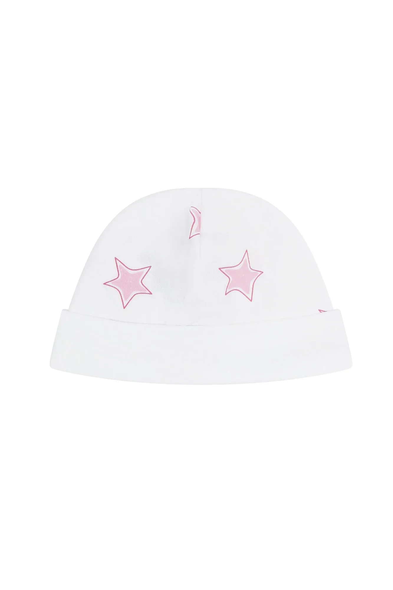 Pink Stars Print Hat