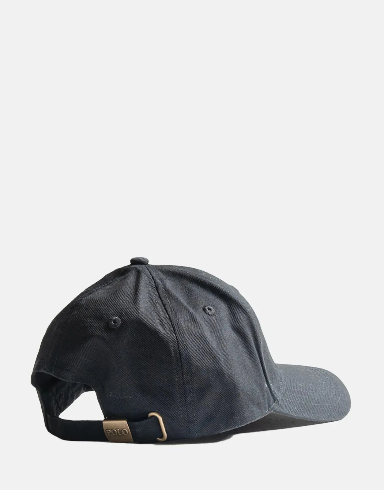 Polo 6 Panel Classic Peak Black Cap