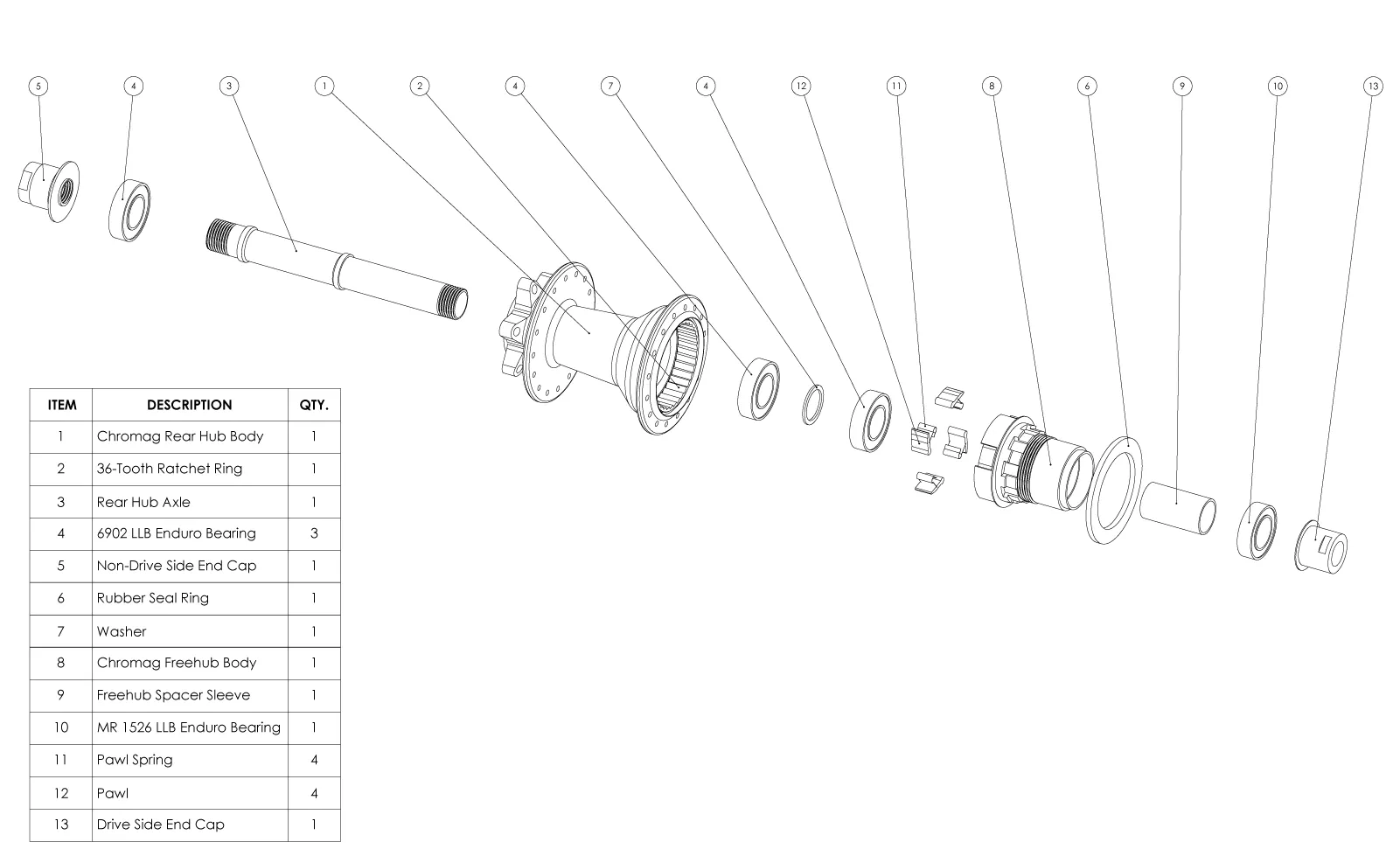 R4 Rear Hub