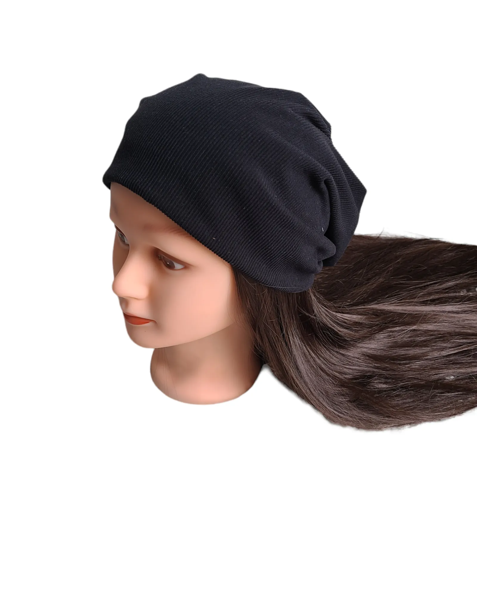 Ribbed Cotton Beanie