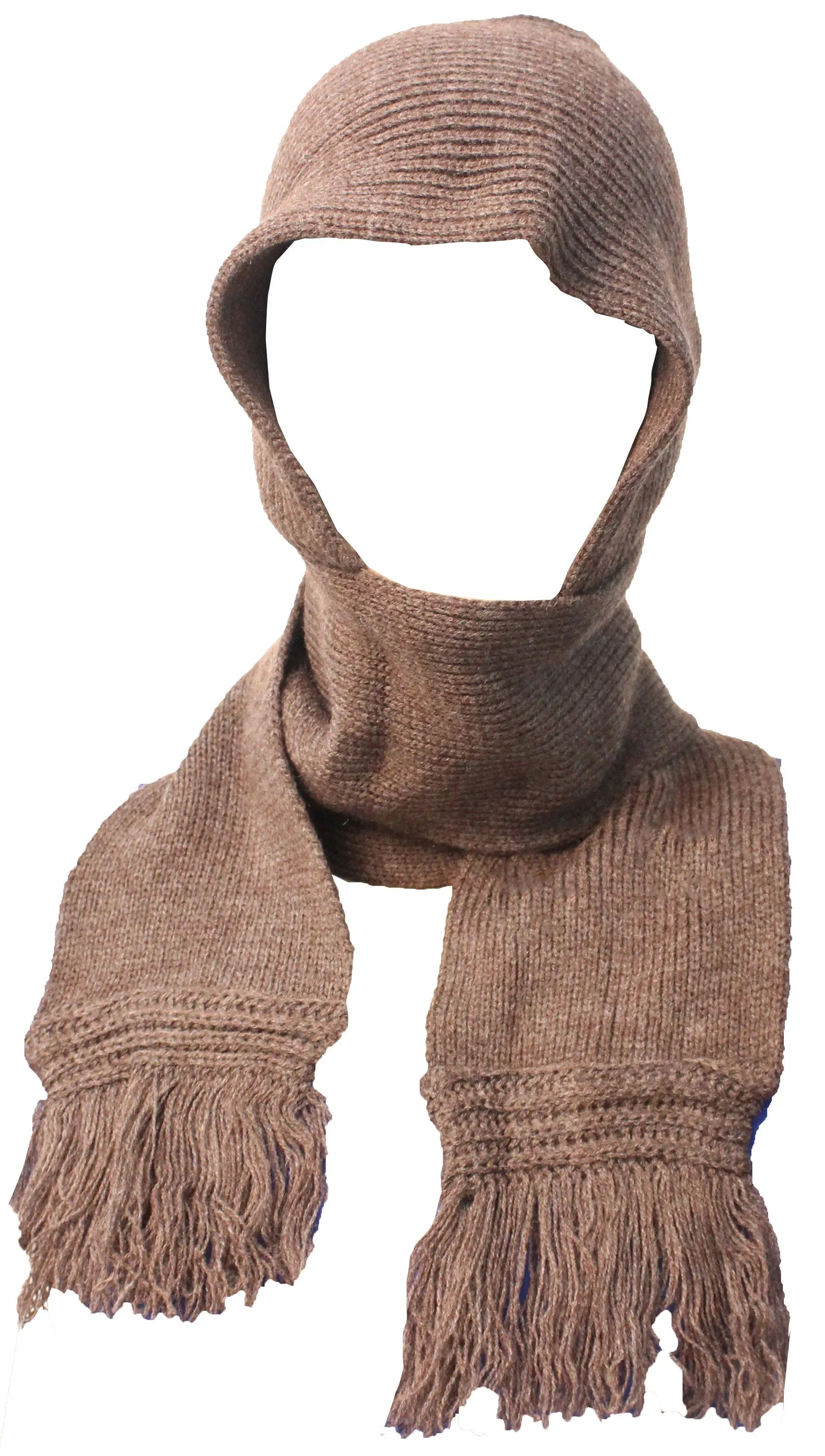 Romano nx 2-in-1 Wool Scarves for Women with Wool Cap Attached