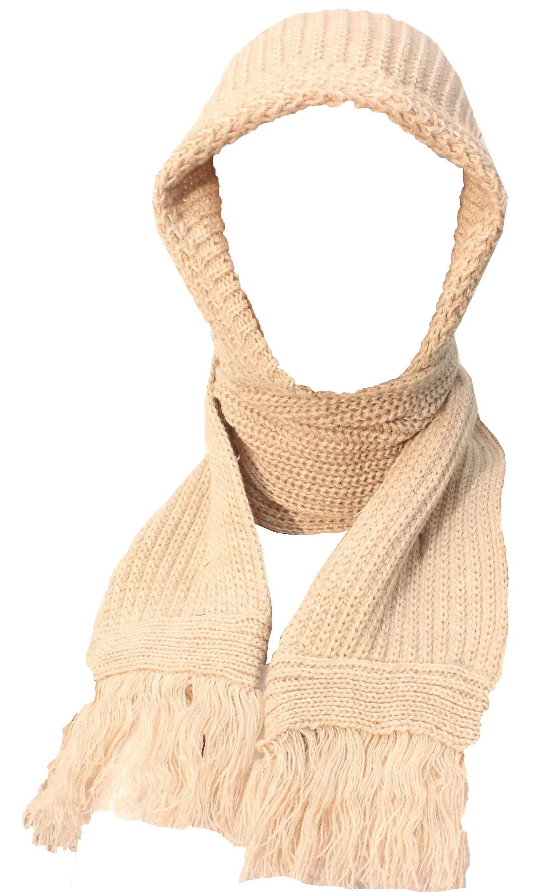 Romano nx 2-in-1 Wool Scarves for Women with Wool Cap Attached