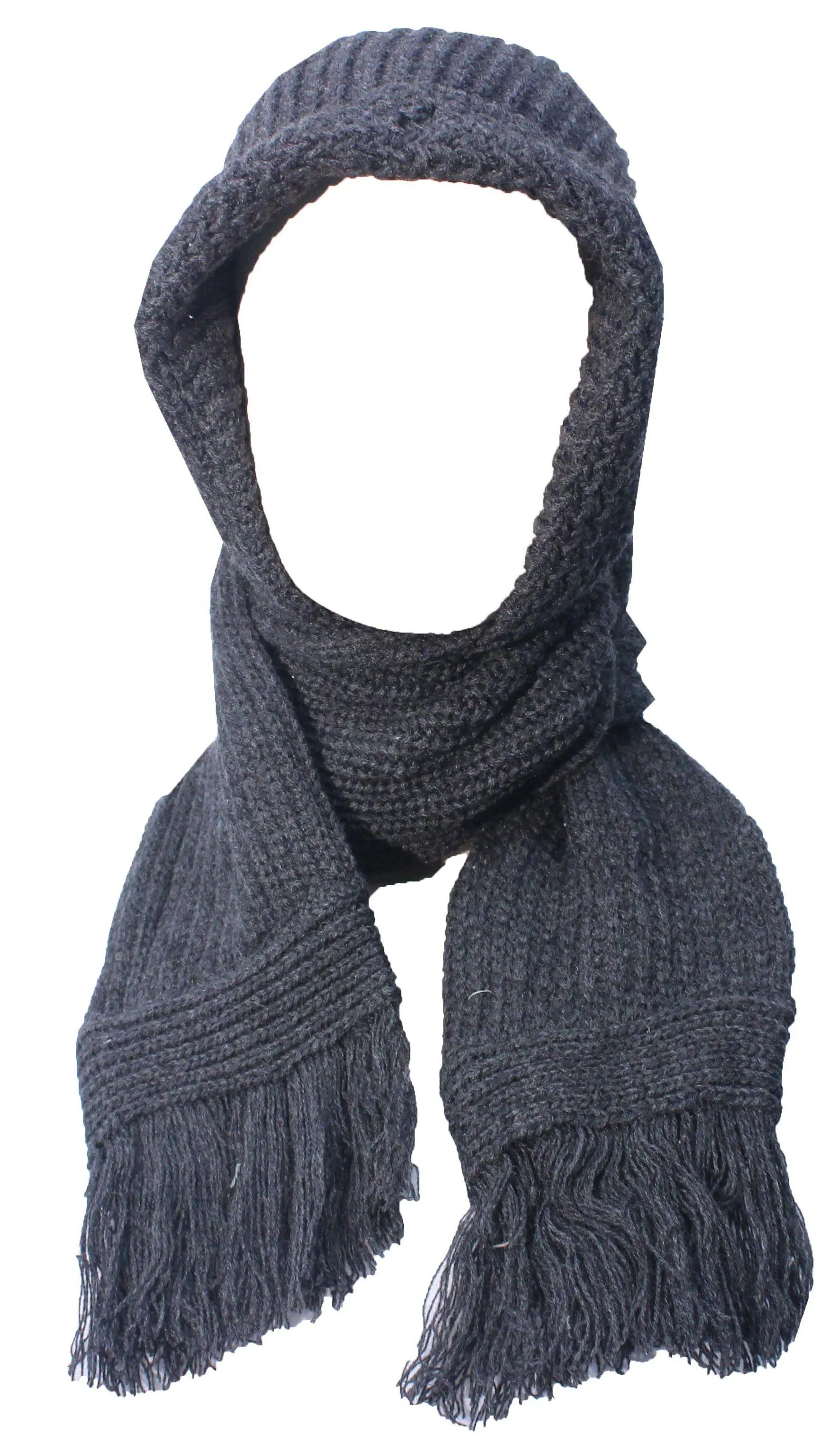 Romano nx 2-in-1 Wool Scarves for Women with Wool Cap Attached