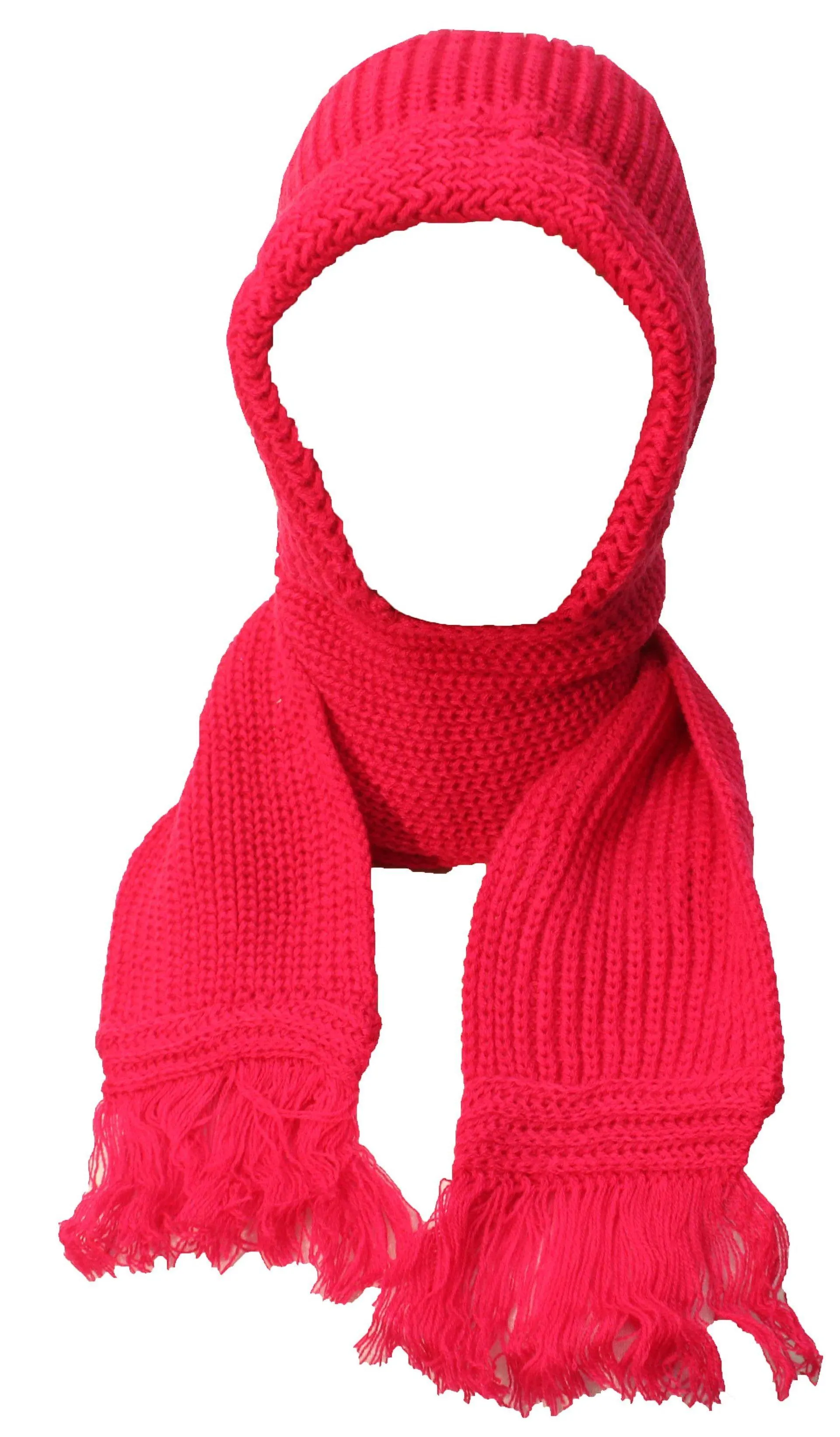 Romano nx 2-in-1 Wool Scarves for Women with Wool Cap Attached