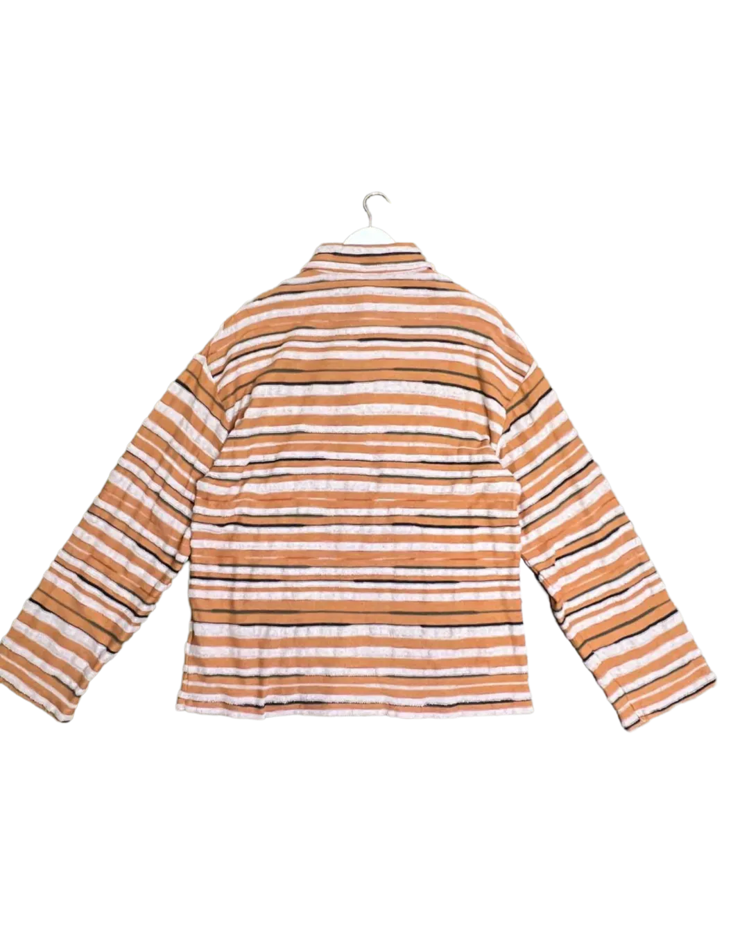 Size S - Acne Studios Oversized Stripe Jacquard Knit Polo Shirt