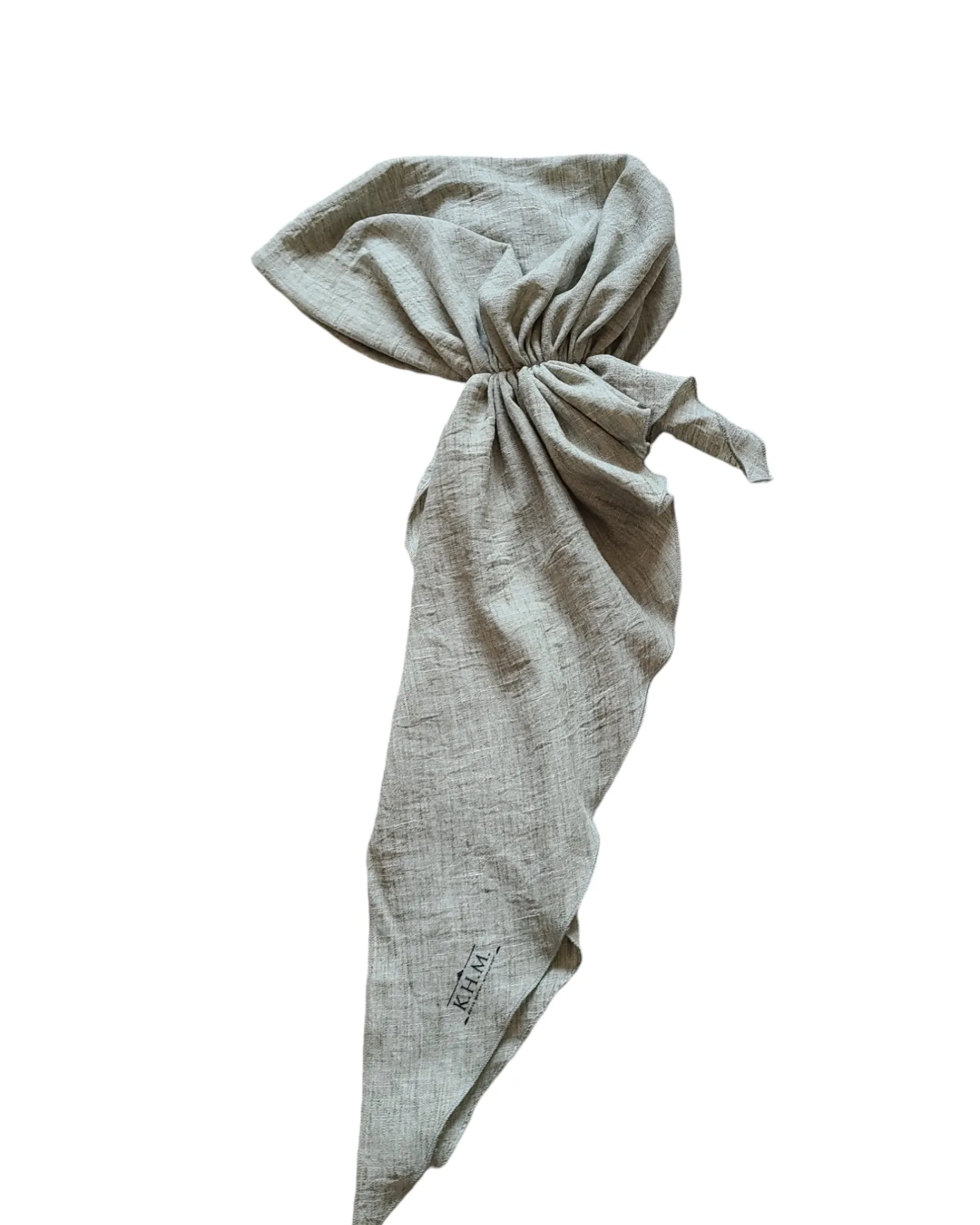 Solid Linen Adjustable Pretied Scarf