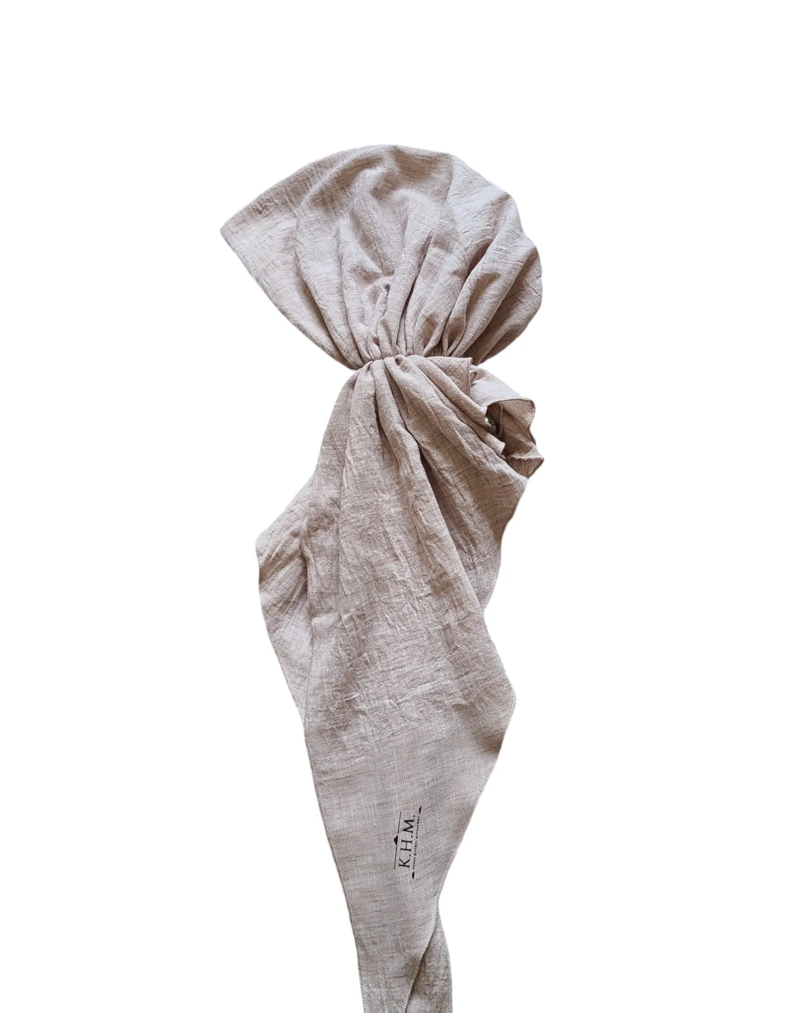 Solid Linen Adjustable Pretied Scarf