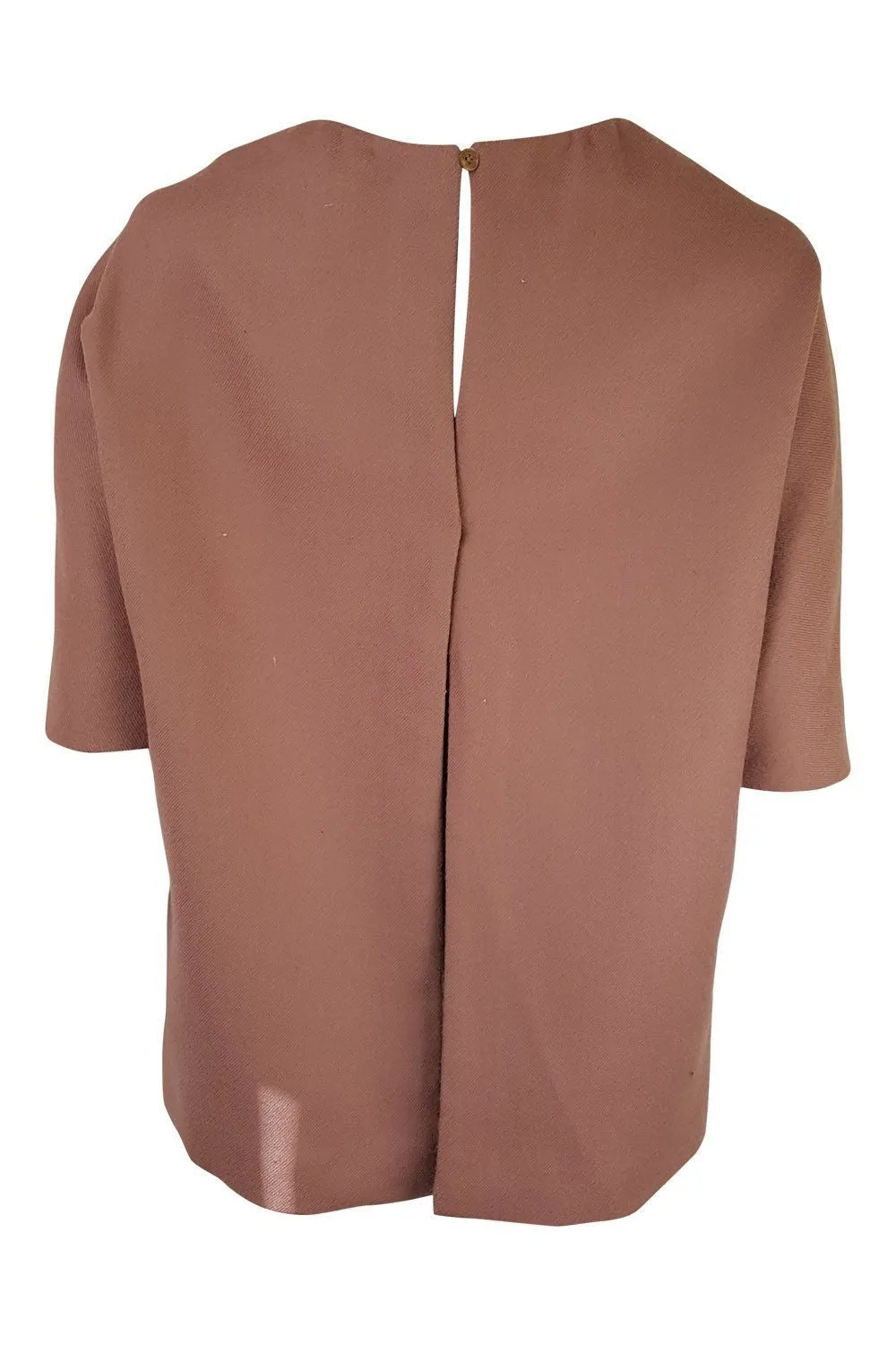 STELLA McCARTNEY Wool Rose Coloured Short Sleeved Top (40)