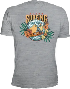 T-Shirt 14Ender® Aloha Surf⛱ grey melange