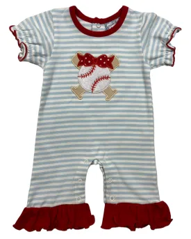 Three Sisters Girls Baseball Romper