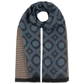 Two Patterns Cotton Scarf by Stetson