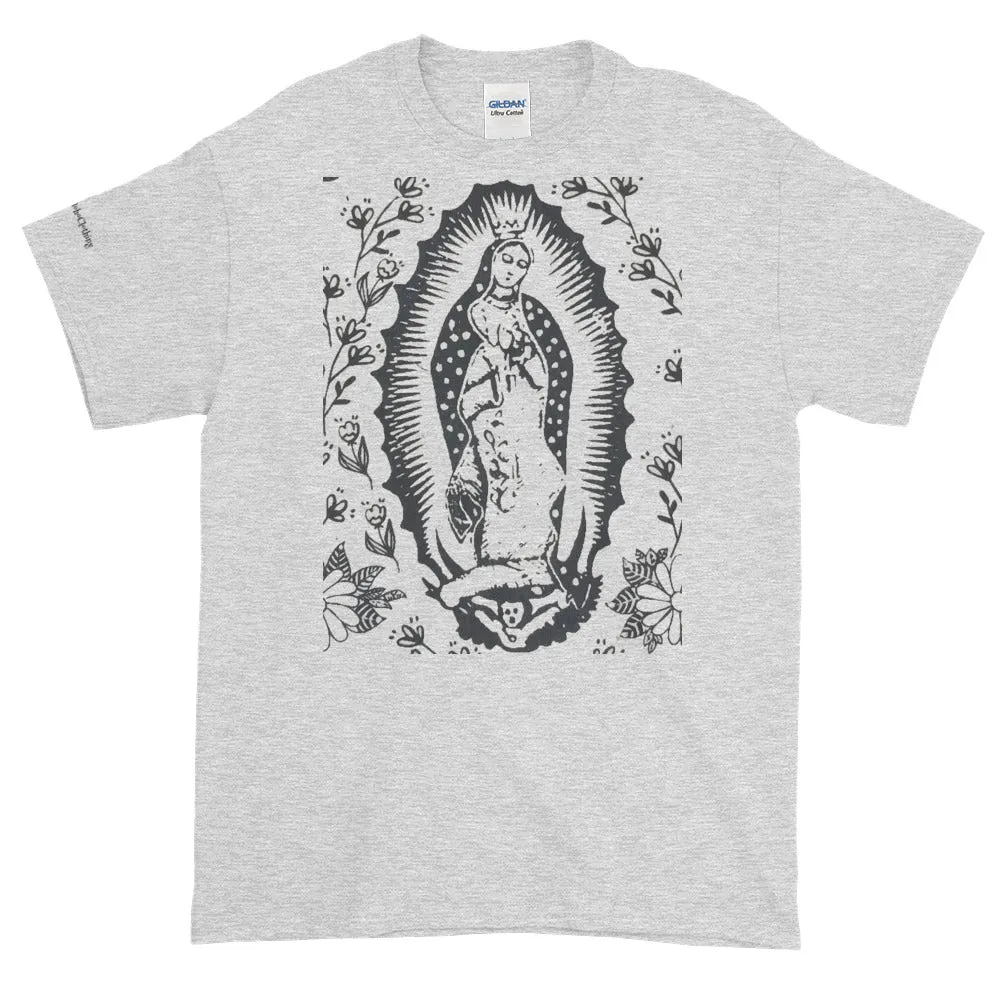 Virgin of Guadalupe Cotton Unisex Women's Men's  Folk Art Tee Shirt Small to 4X