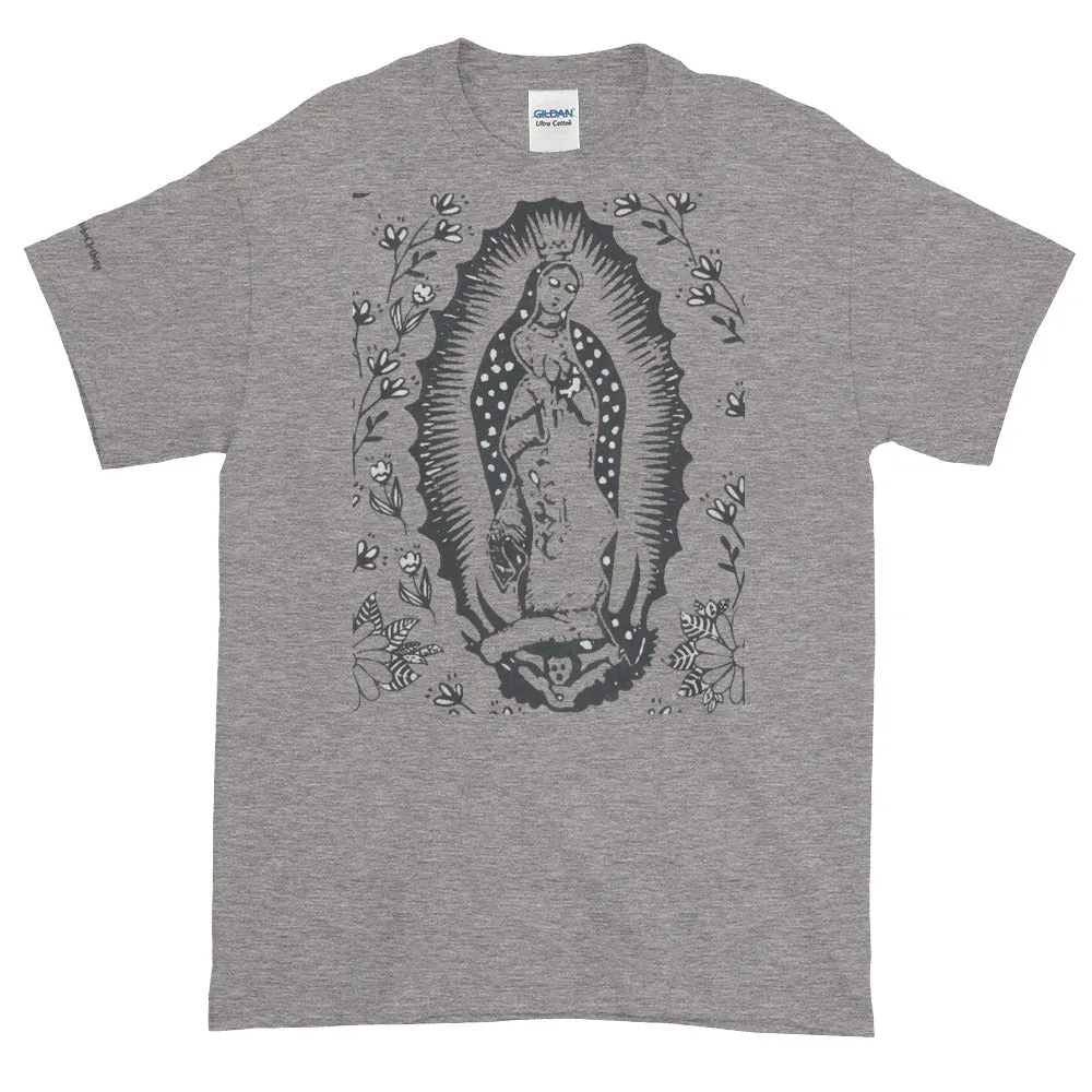 Virgin of Guadalupe Cotton Unisex Women's Men's  Folk Art Tee Shirt Small to 4X