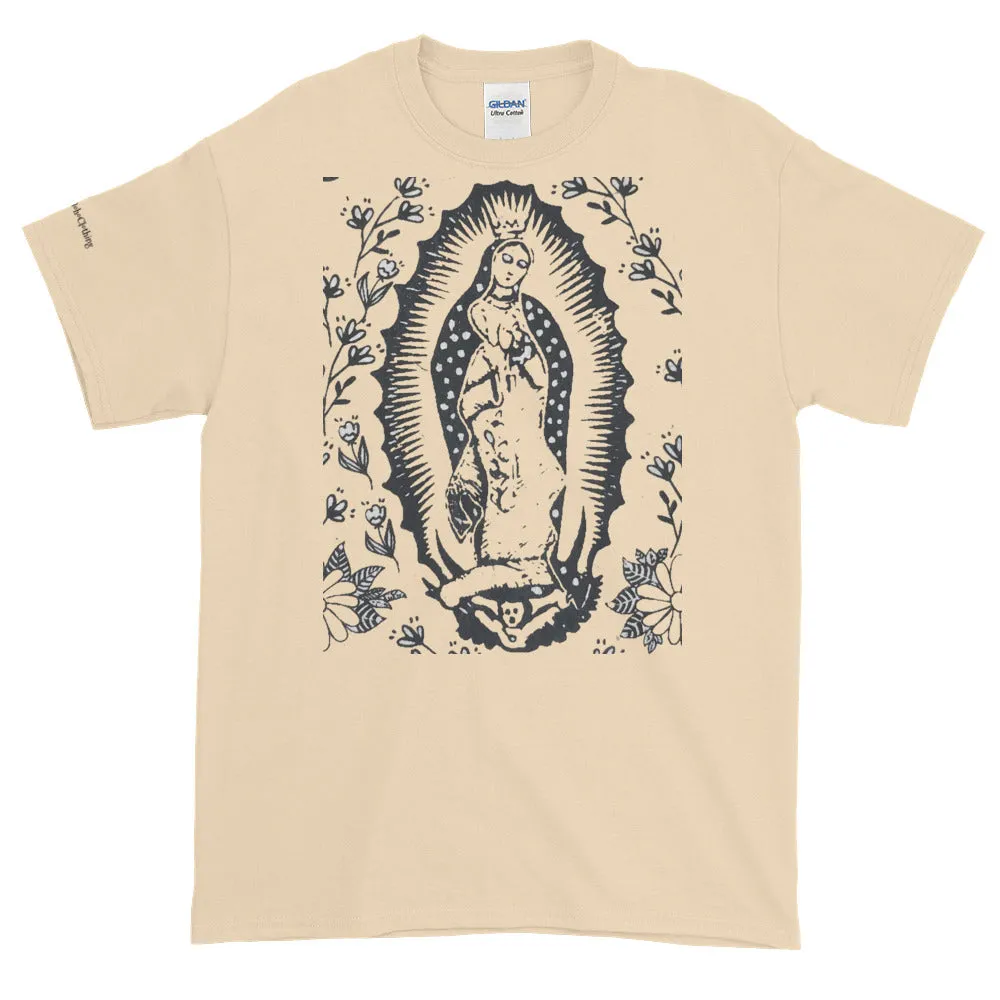 Virgin of Guadalupe Cotton Unisex Women's Men's  Folk Art Tee Shirt Small to 4X