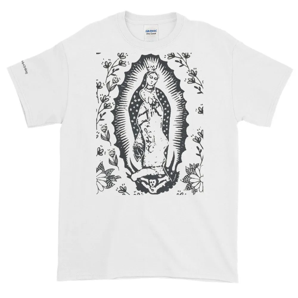 Virgin of Guadalupe Cotton Unisex Women's Men's  Folk Art Tee Shirt Small to 4X