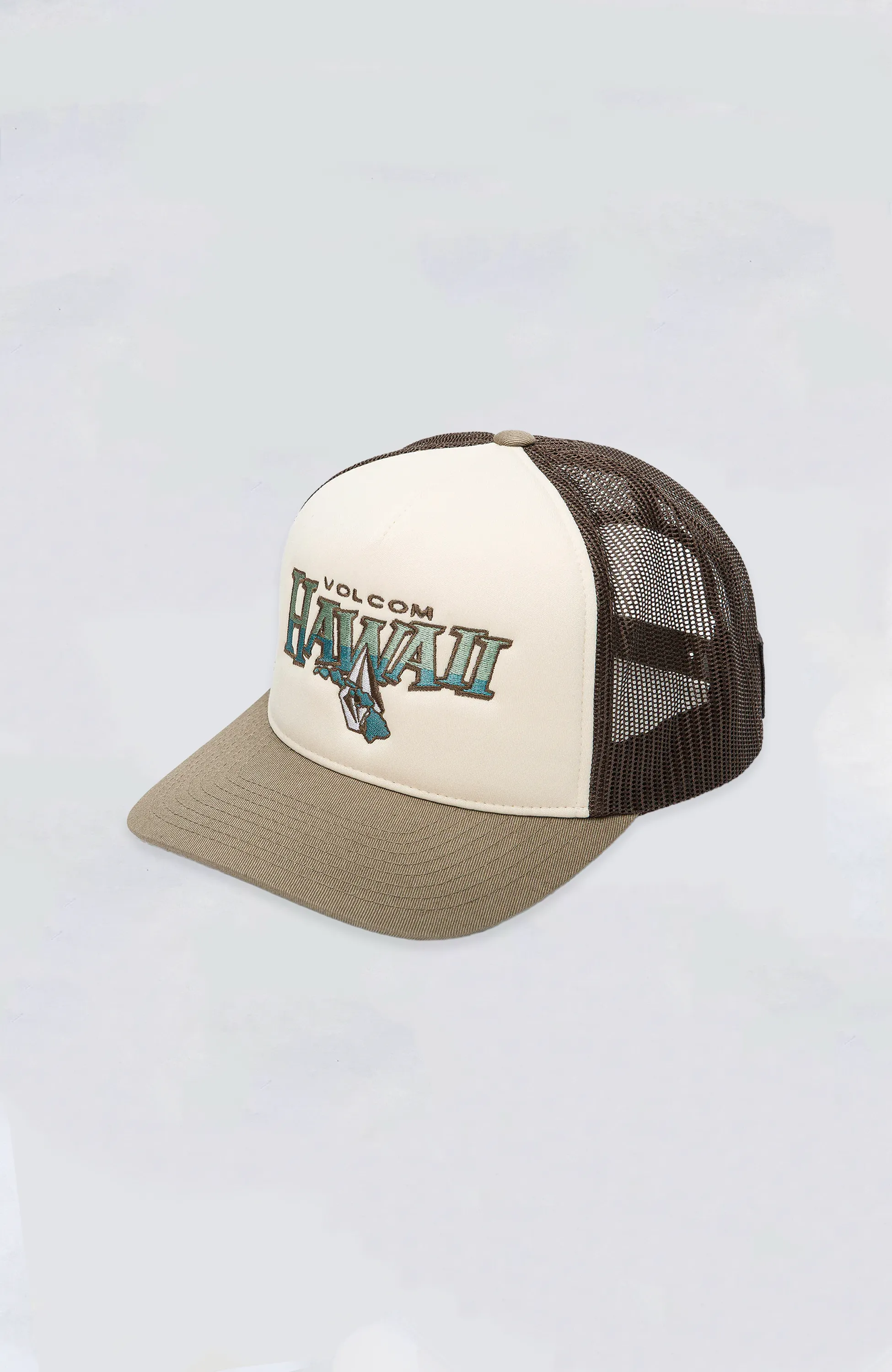 Optimized Title: Stylish Volcom Shapers Paradise Trucker Hat