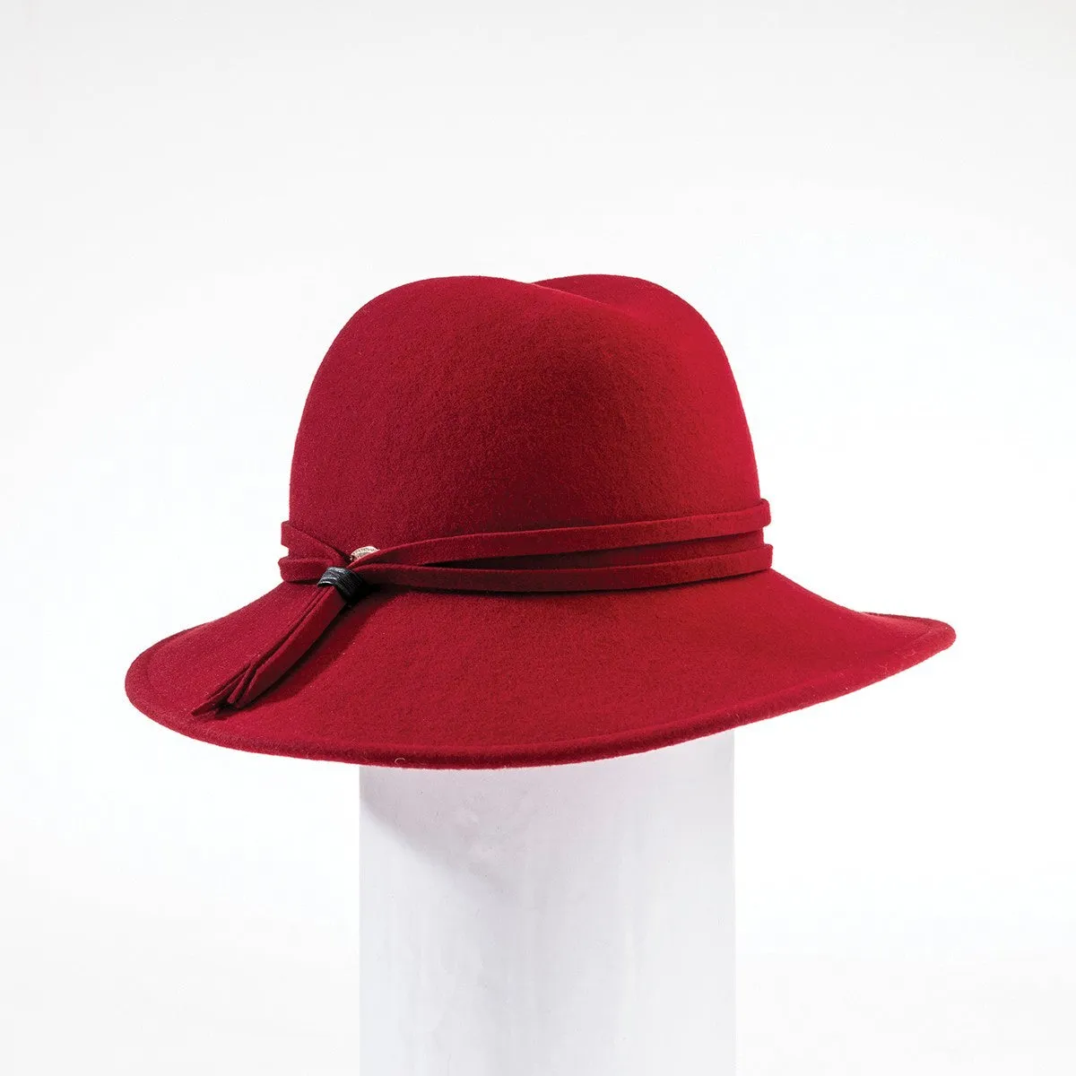 WAVERLY - FELT FEDORA HAT WITH TASSEL